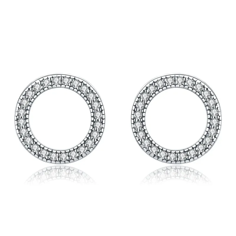 100% 925 Sterling Silver Various Classic Stud Earrings