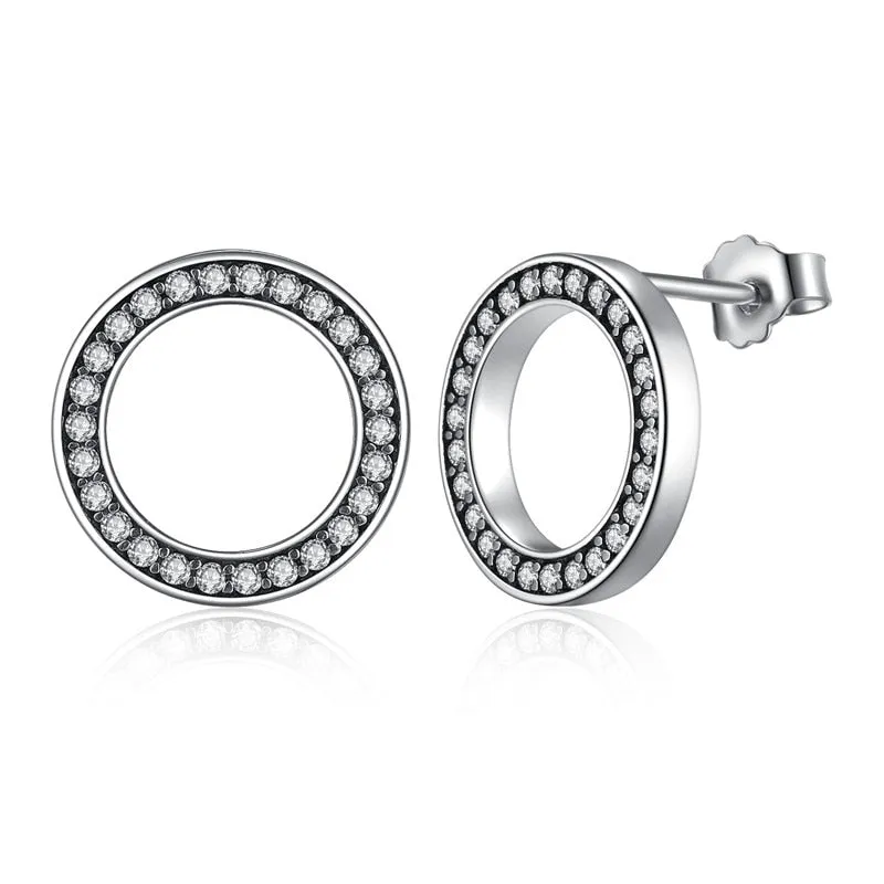 100% 925 Sterling Silver Various Classic Stud Earrings