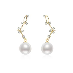 18k Freshwater Pearl Earrings KE00070 | STARRY