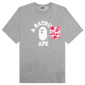 ABC Camo College Pocket Relaxed Tee - Grey