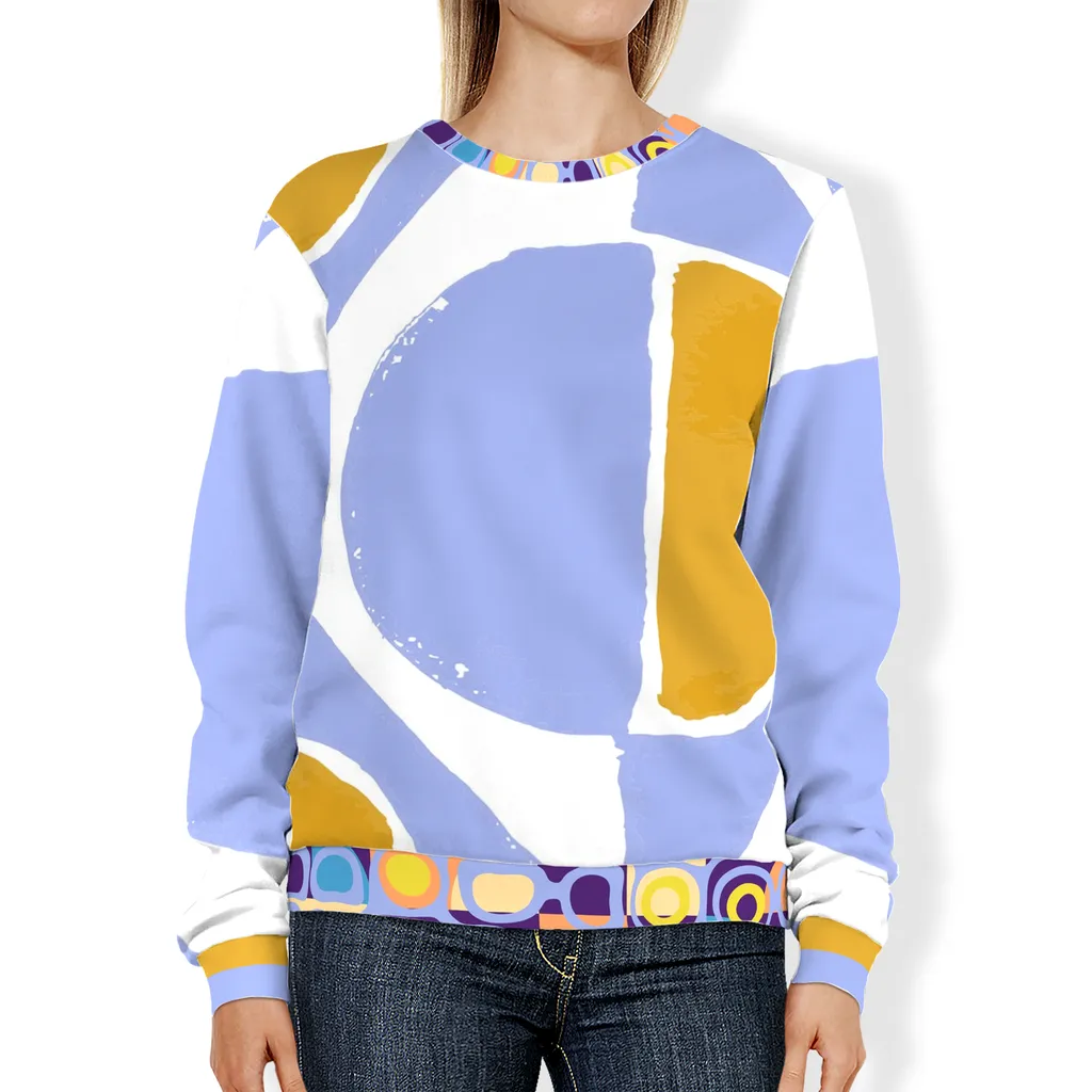 Abstract Blue Unisex Sweatshirt