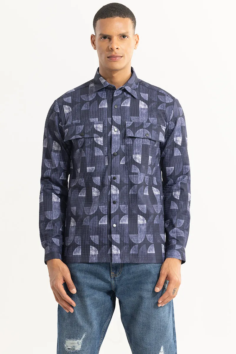 Abstractix Purple Overshirt