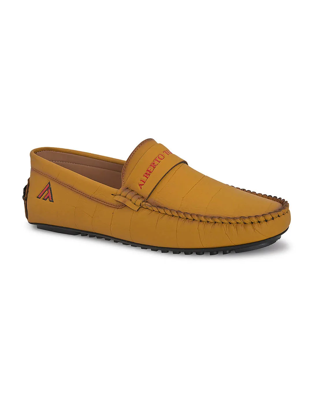 Alberto torresi Synthetic Yellow Casual Loafers