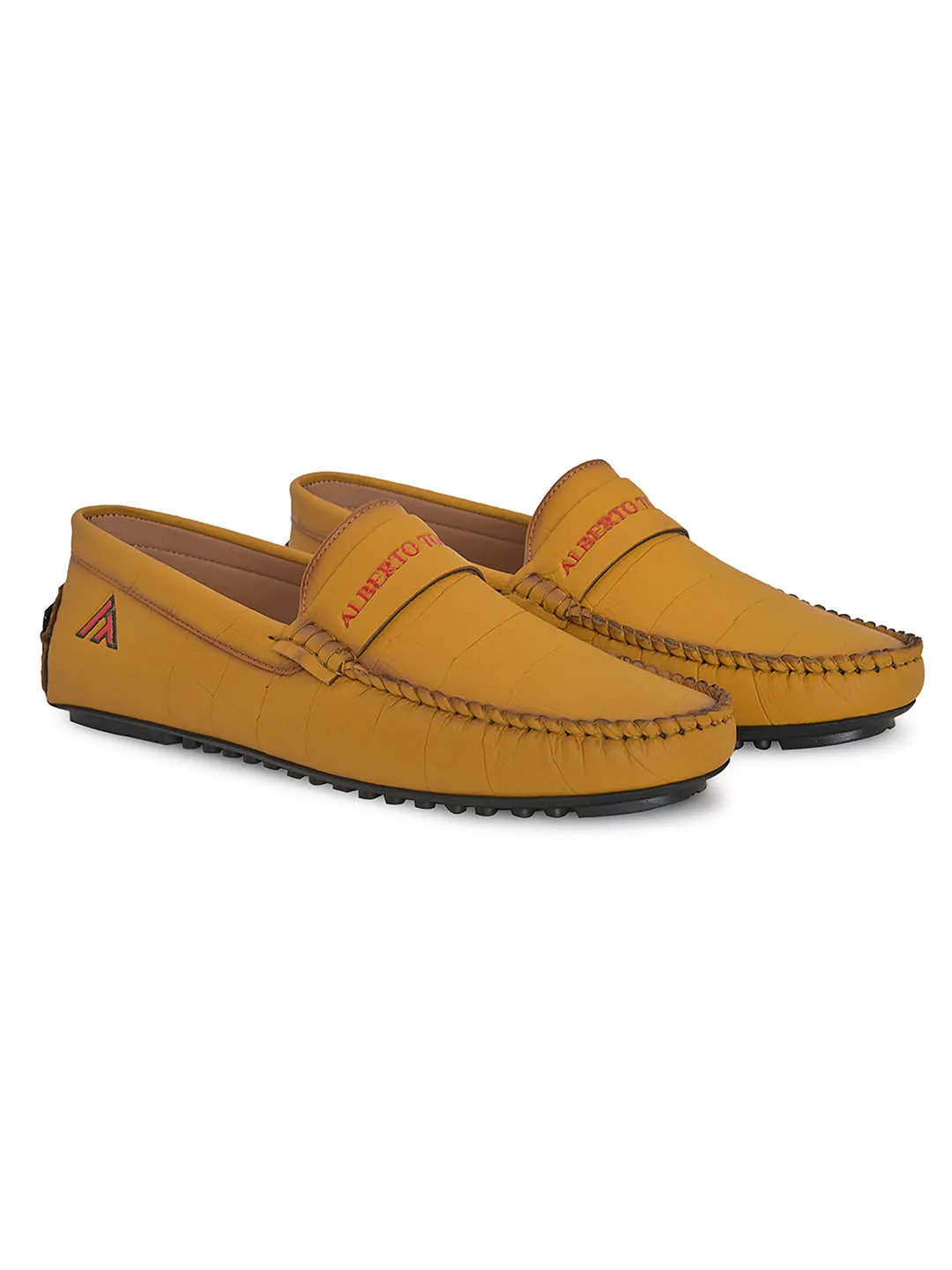 Alberto torresi Synthetic Yellow Casual Loafers