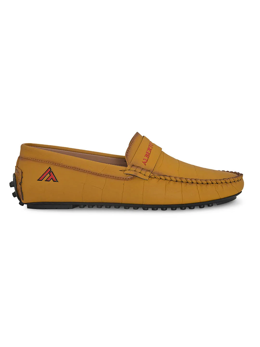 Alberto torresi Synthetic Yellow Casual Loafers