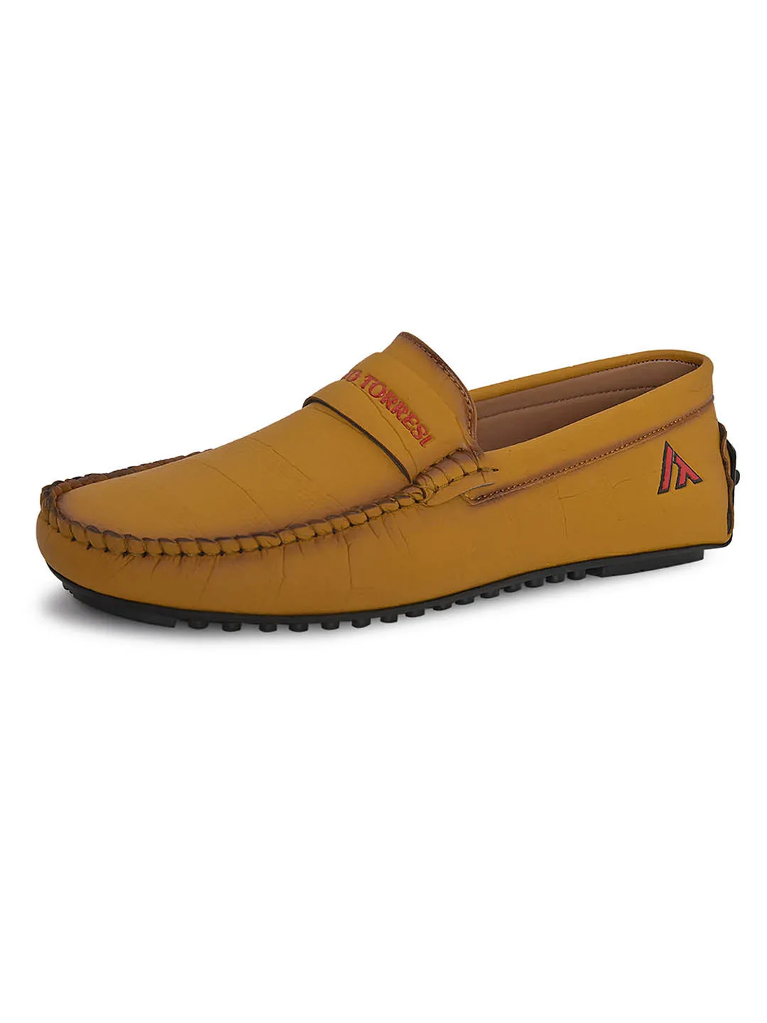 Alberto torresi Synthetic Yellow Casual Loafers