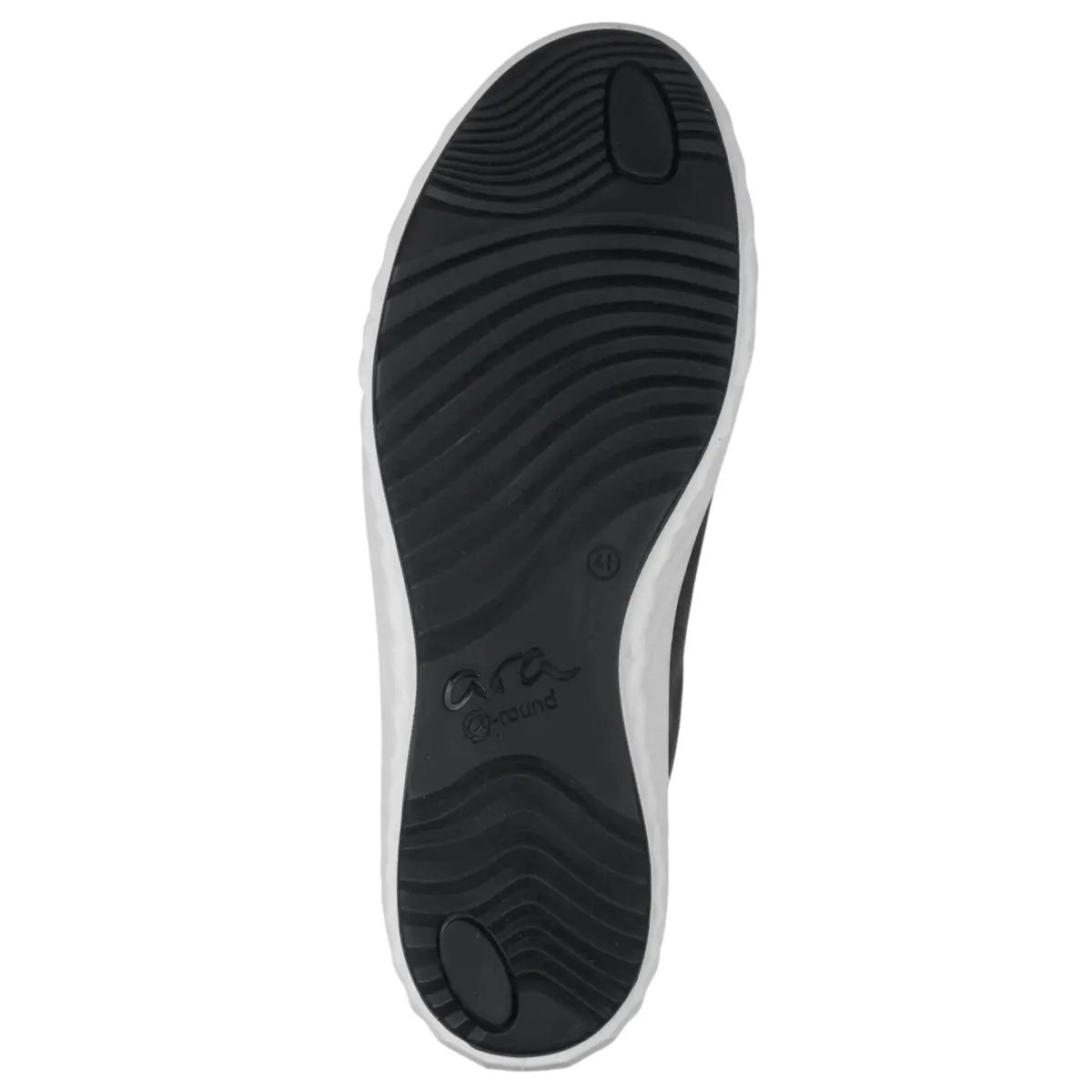 Ara Women's Alexandria Black Leather/White Sole