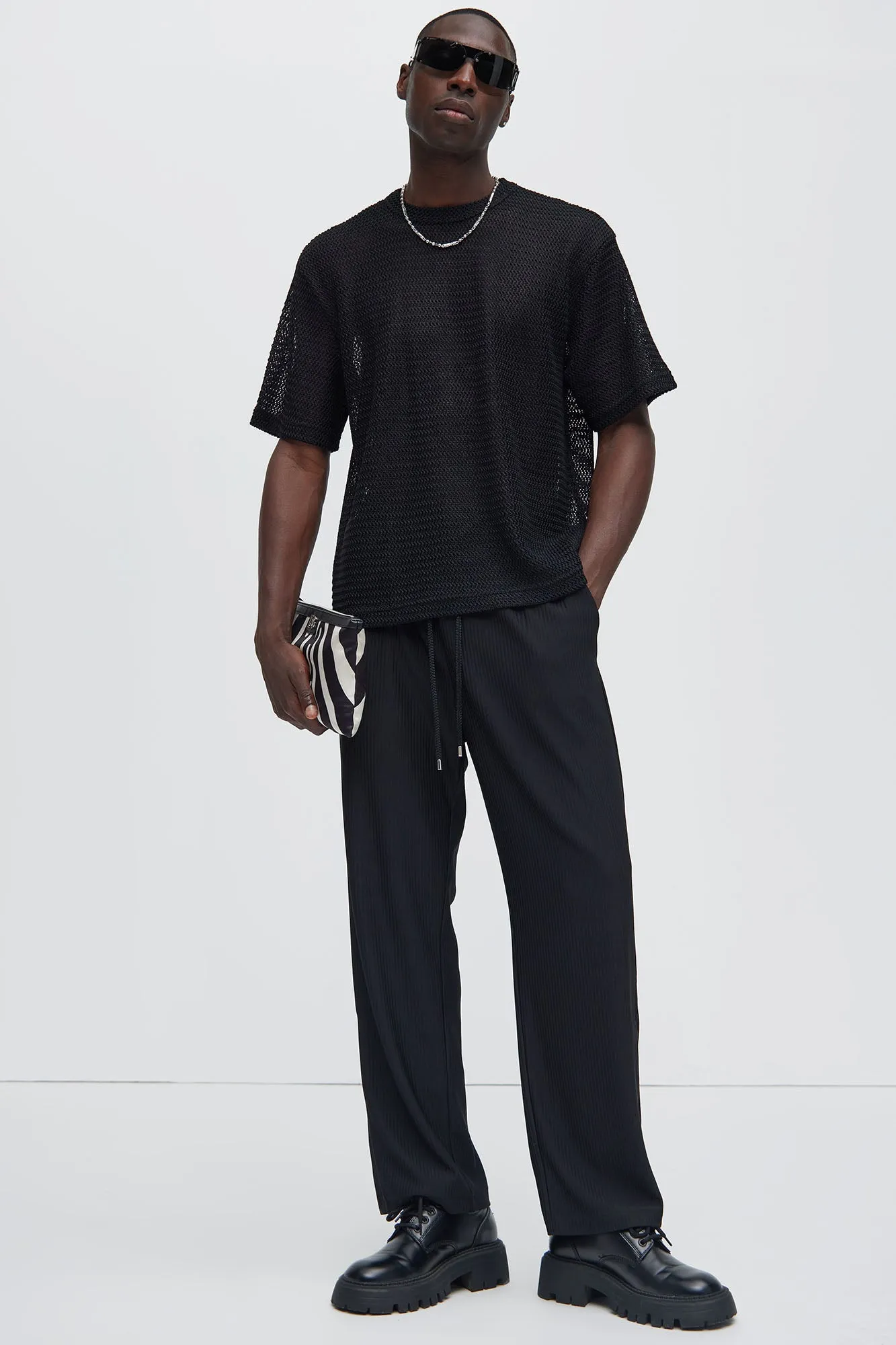 Archway Pleated Pants - Black