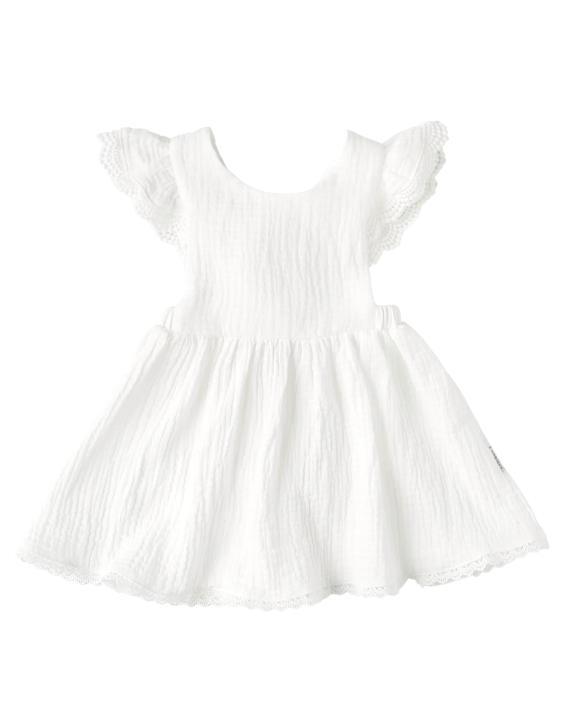 Ariella Pinafore Dress - Warm White