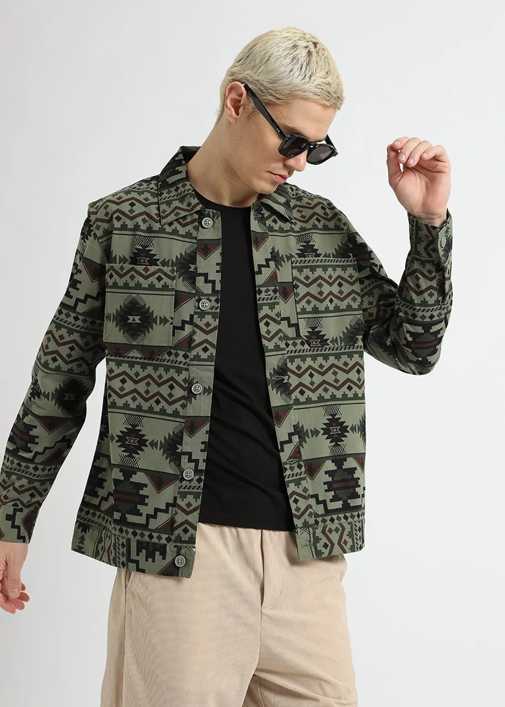 Aztec Print Summer Jacket