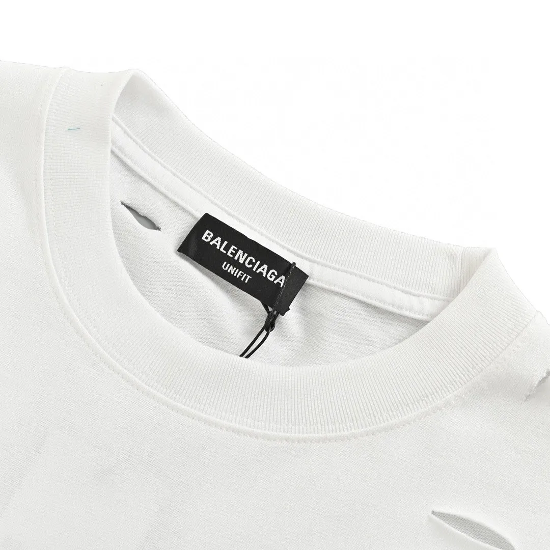 Balenciaga Distressed Logo T-Shirt