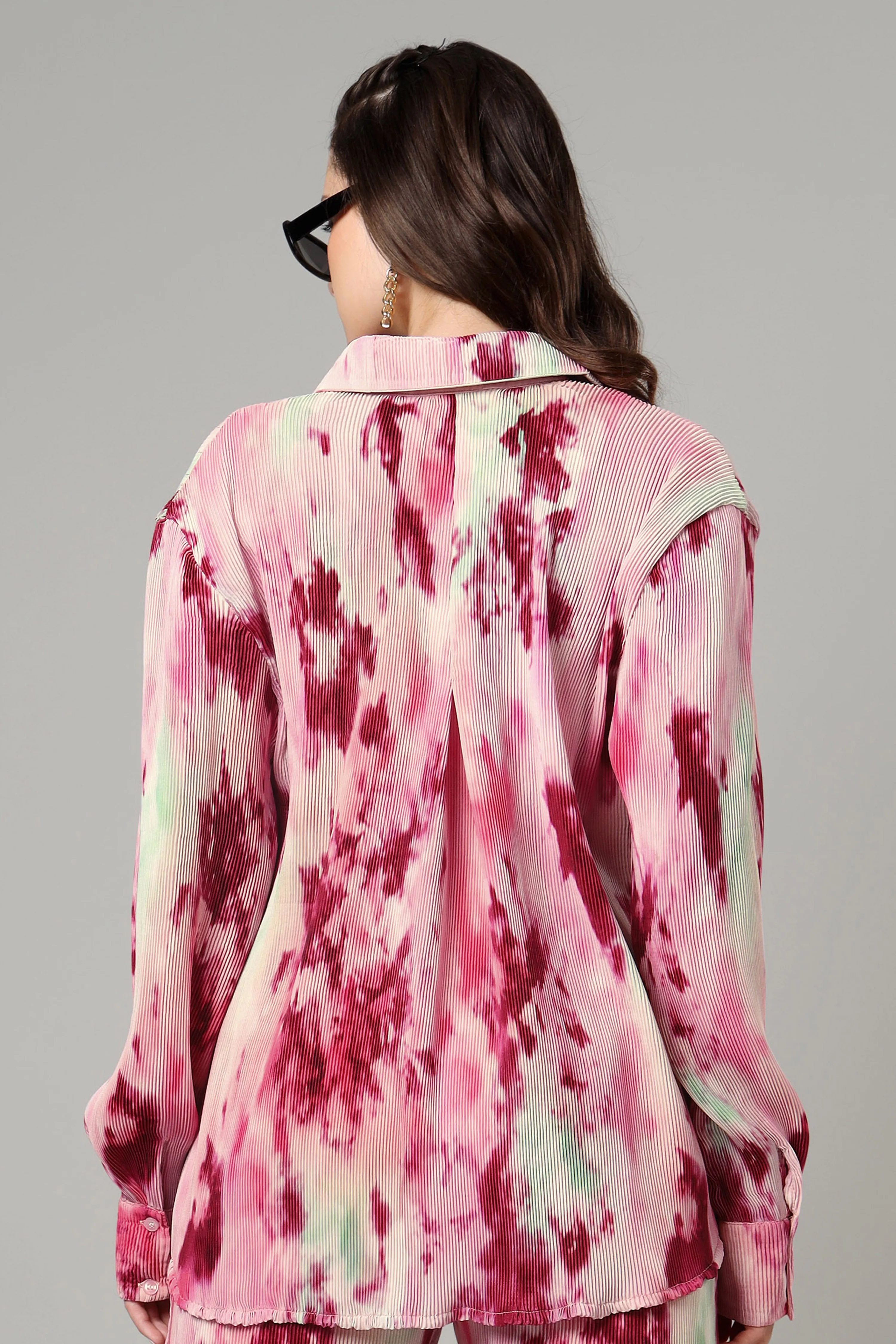 Bestselling Tie Dye Pleated Shirt For Women