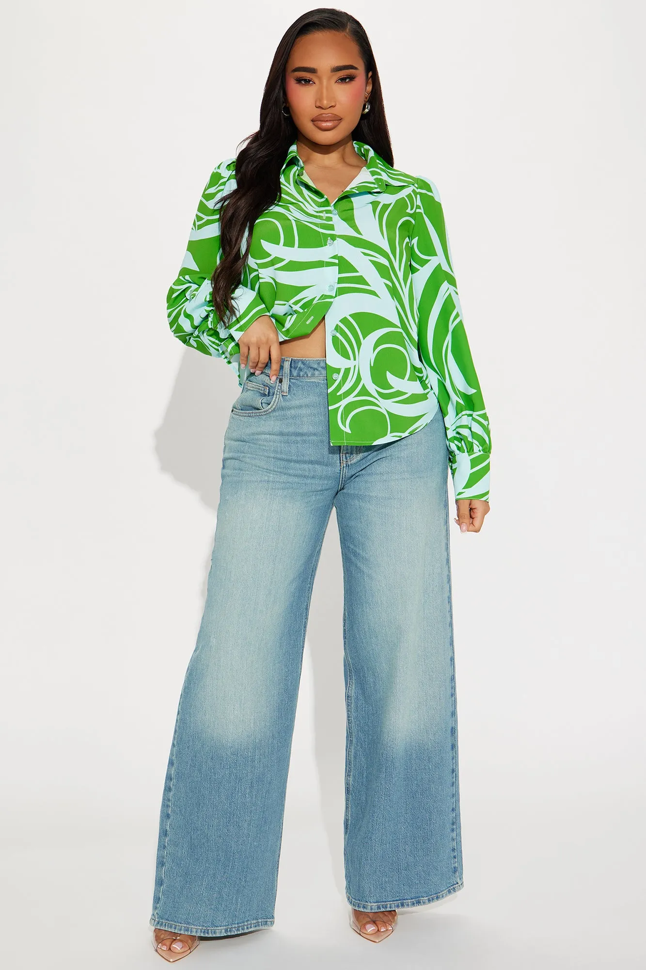 Bold In Belize Shirt - Green/combo