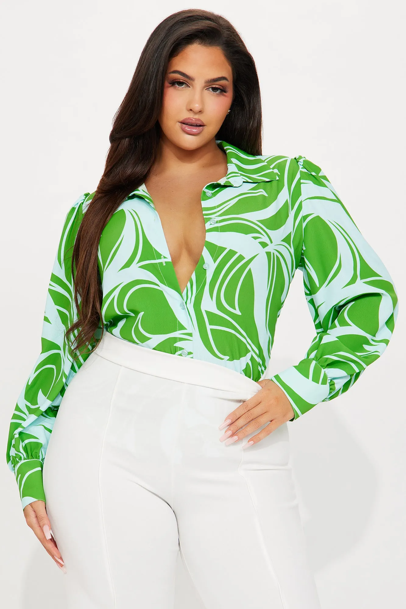 Bold In Belize Shirt - Green/combo