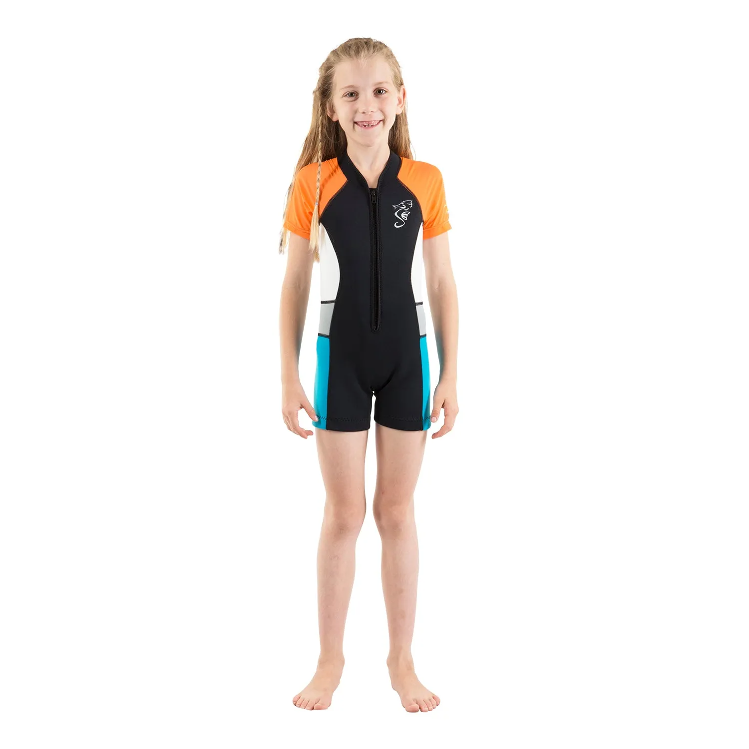 Cadet Kids 2mm Shorty Wetsuit - Orange