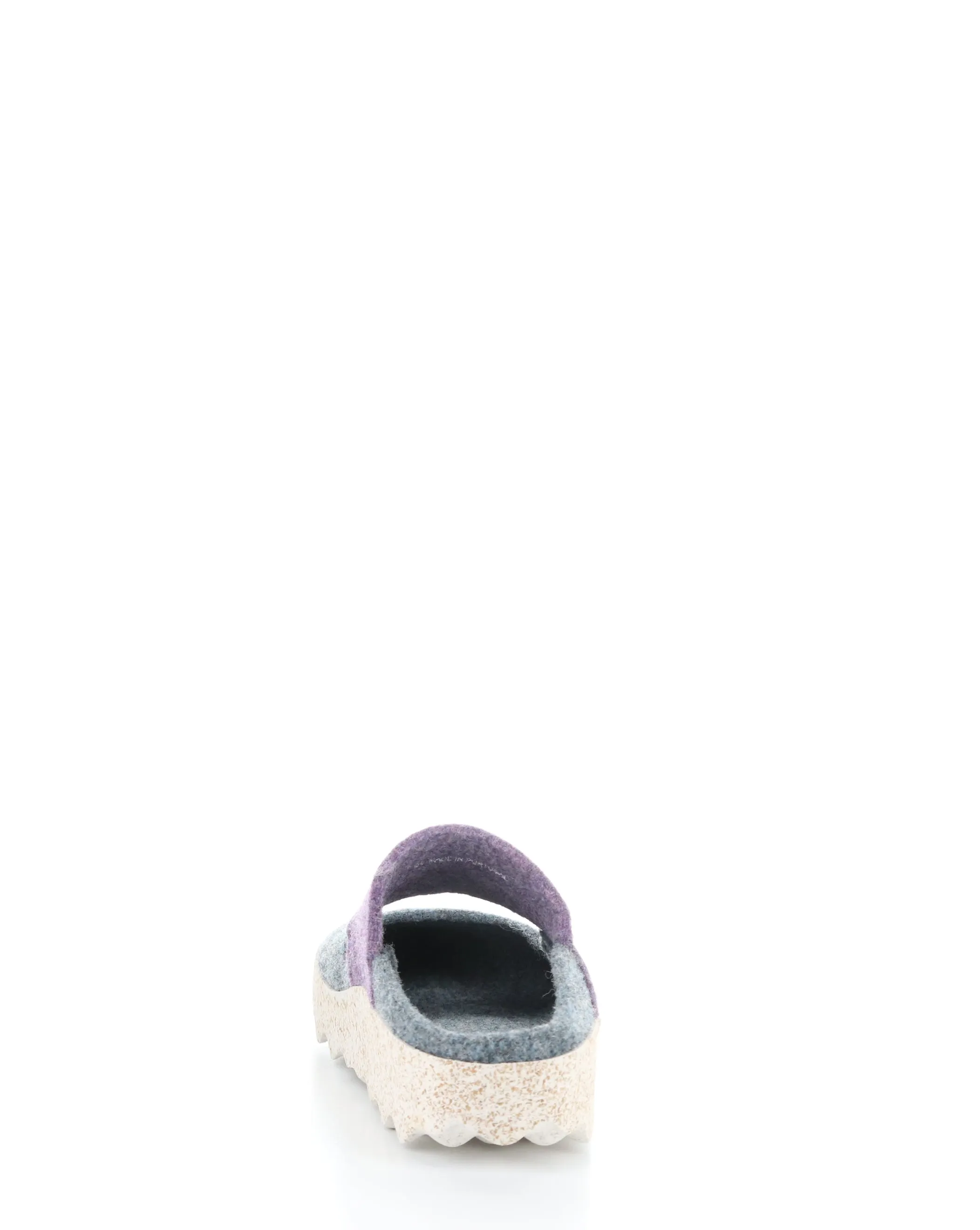 CANU185ASP 009 GREY BLUE/PURPLE Round Toe Mules