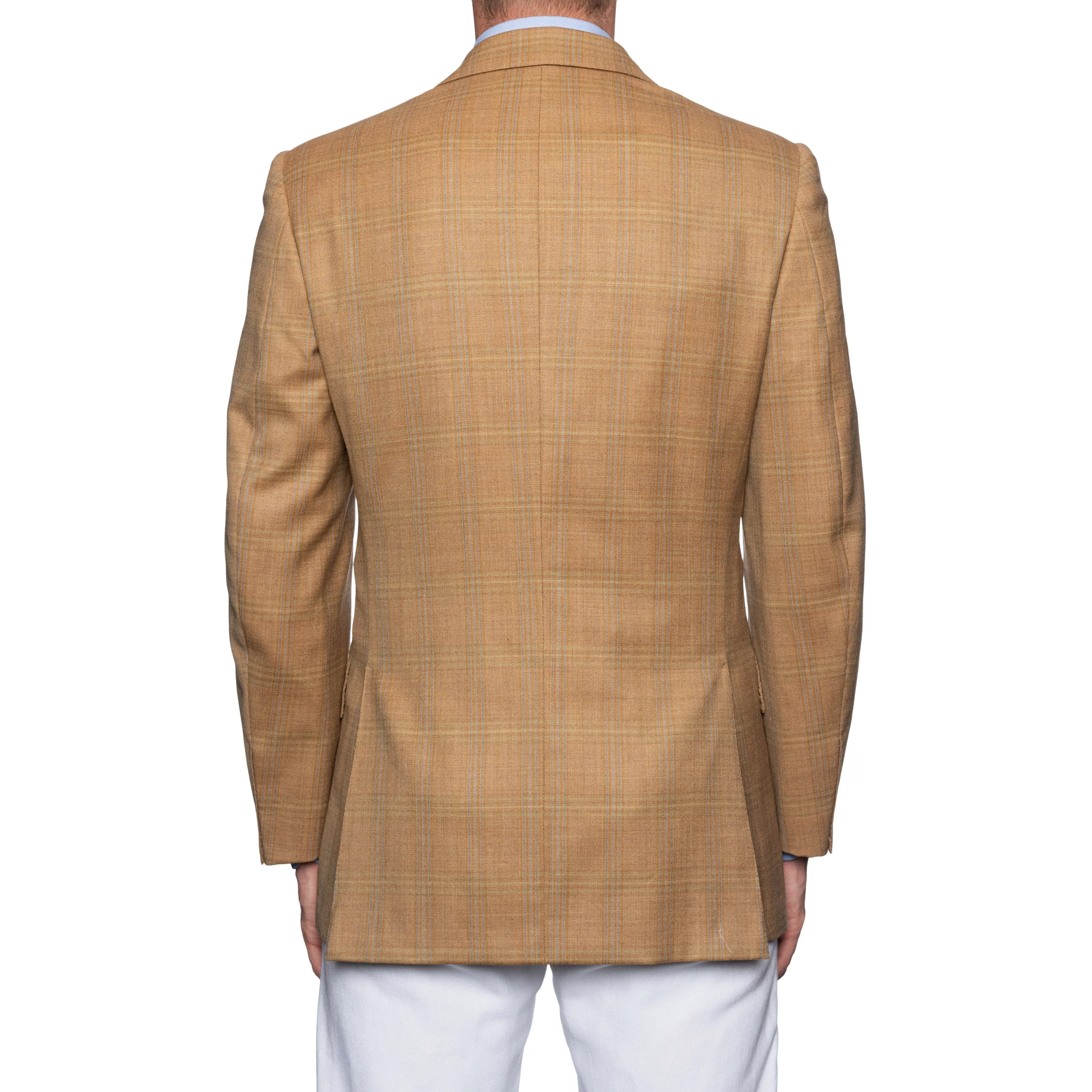 CASTANGIA 1850 Tan Plaid Wool Sport Coat Jacket EU 50 NEW US 40