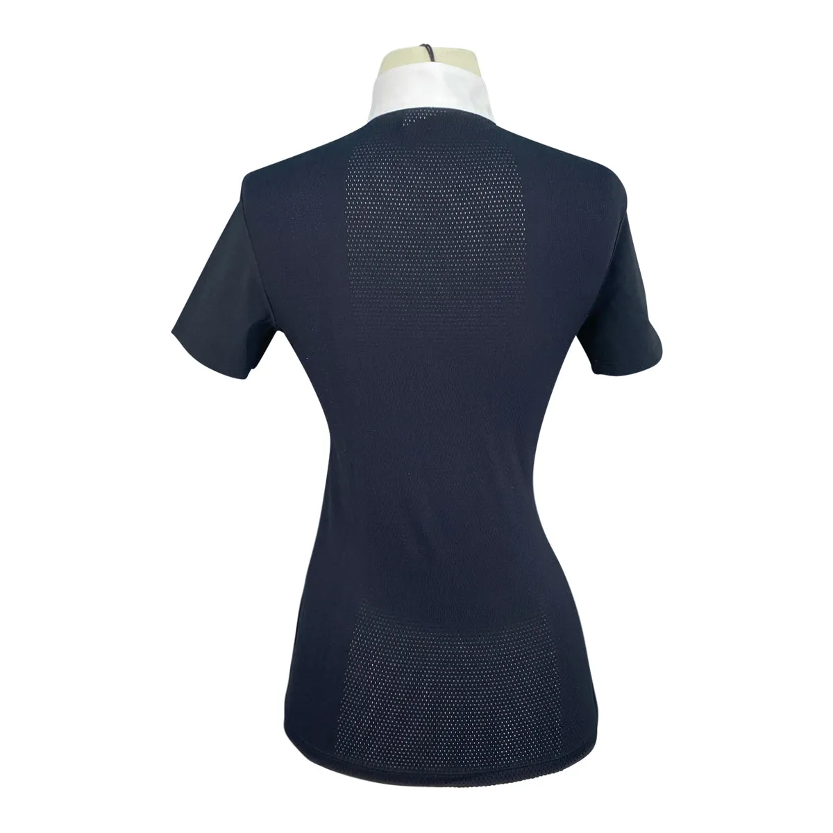 Cavalleria Toscana R-EVO Cotton Poplin Show Shirt in Navy - Women's XS