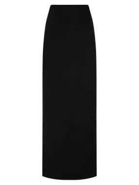 Crepe Column Skirt