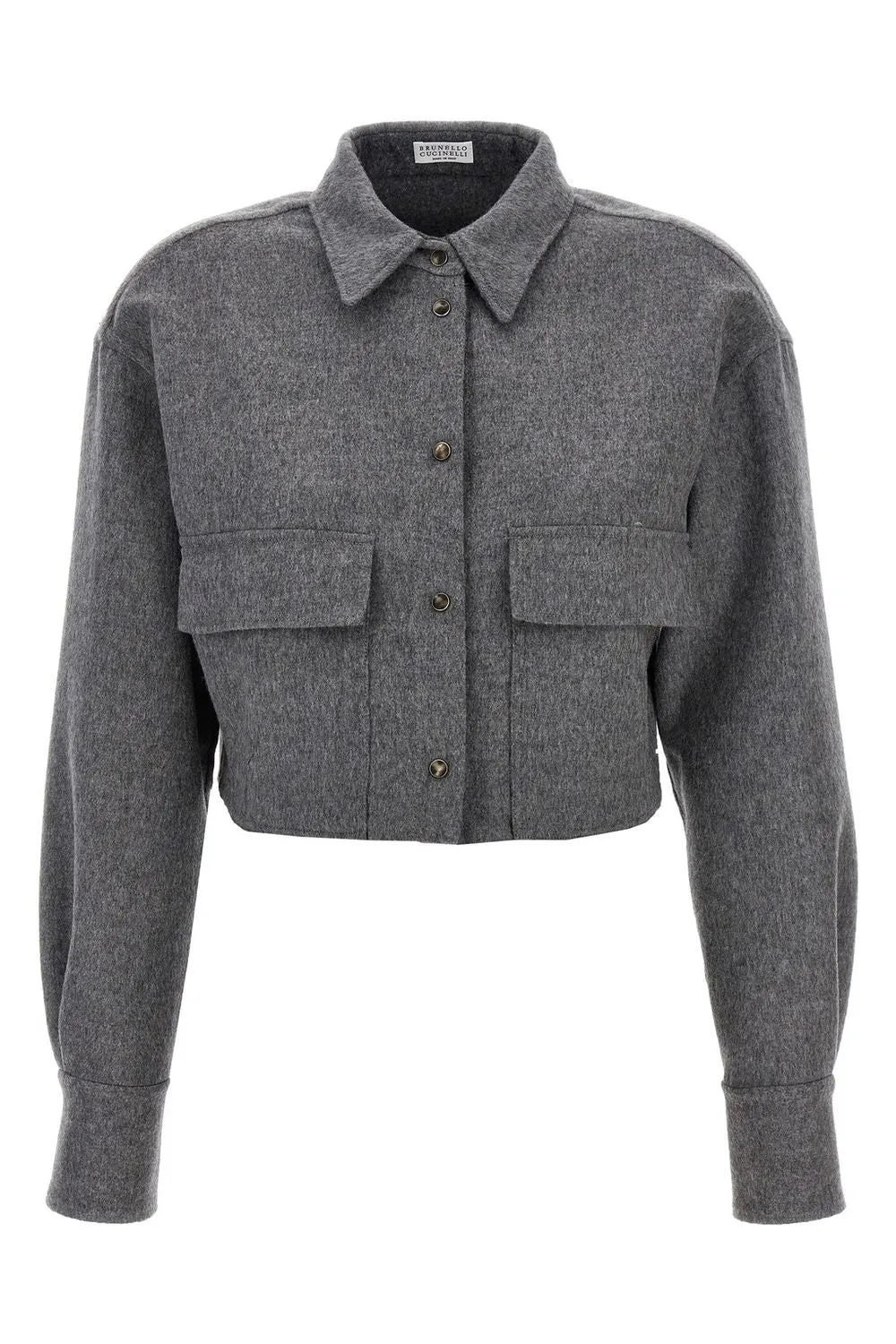 CROPPED CASHMERE SHIRT