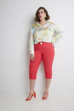 Curvy Capri with Flattering Wide Waistband