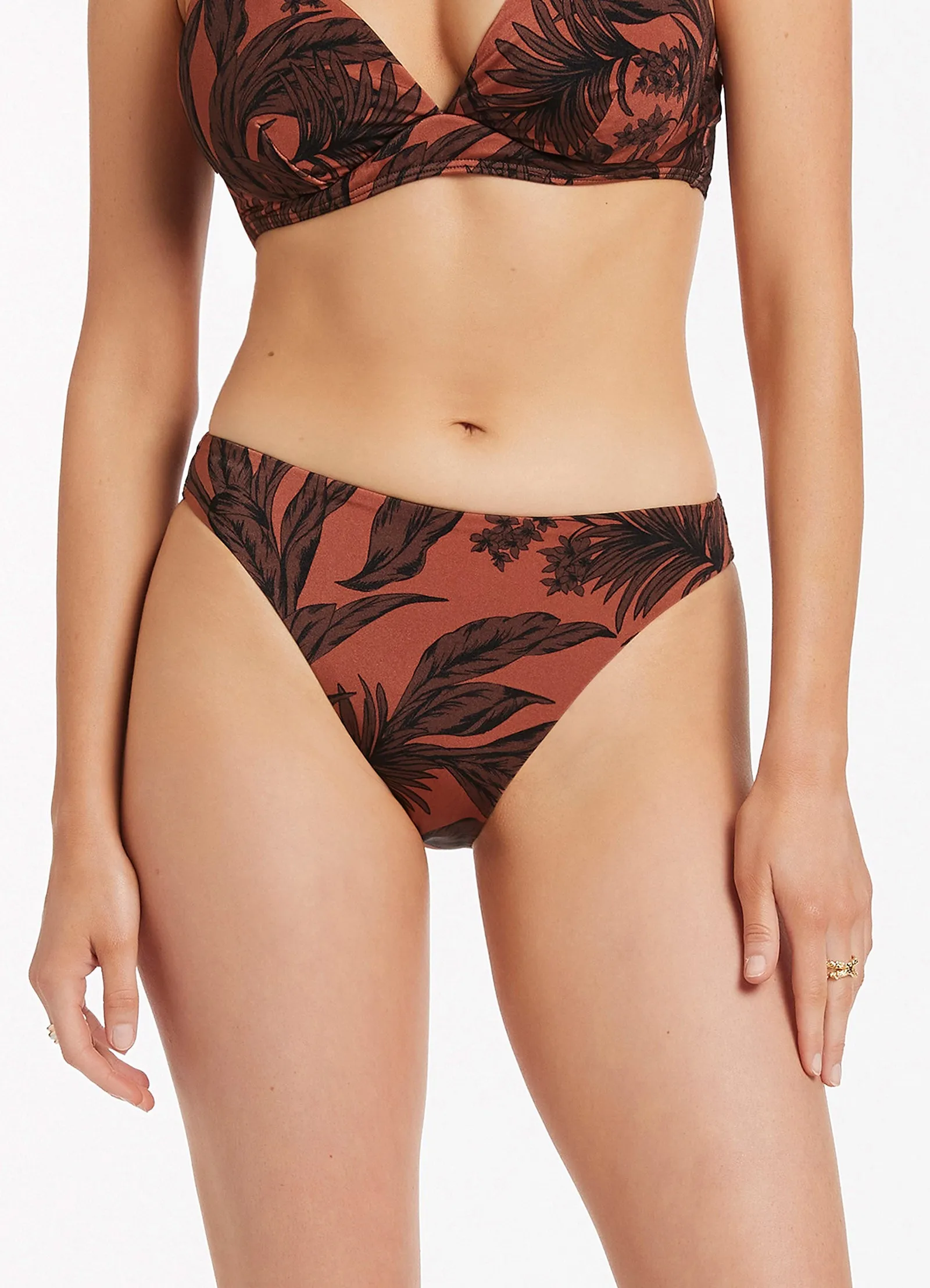 Desert Palm High Leg Pant - Terracotta