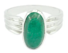 Drop-Dead Gem Indianemerald 925 Silver Ring Jewelry For Girlfriend