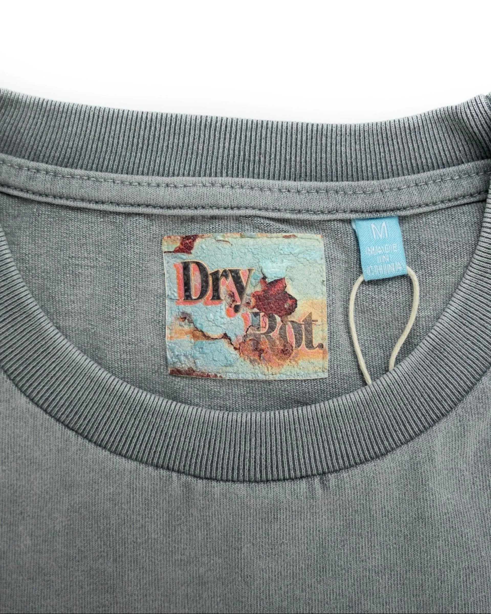 DRY ROT CLASSIC VINTAGE TEE LIGHT GREY