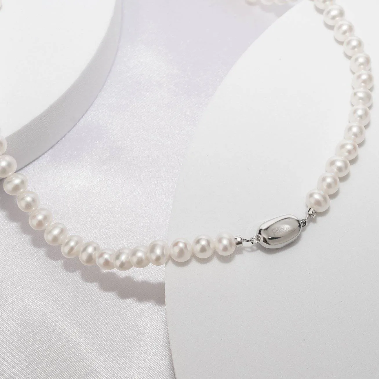 Elegant Freshwater Pearl Necklace WN00238 with complimentary Silk Scarf, One Necklace multiple style