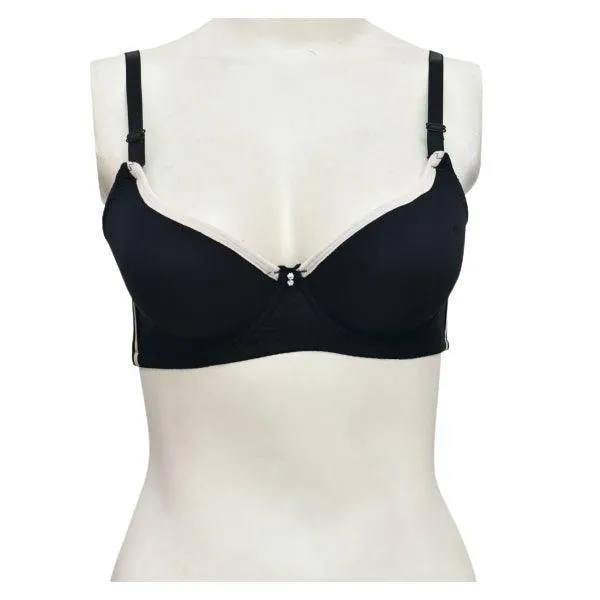 Elegant Single Padded Wired Bra With Removable Straps For Women