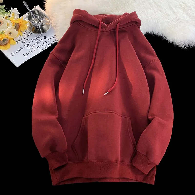 Foesce- 12 Color Autumn Hoodies Men Fashion Casual Hooded Sweatshirt Men Streetwear Hip Hop Loose Pullover Hoodie Mens Hoody M-3XL