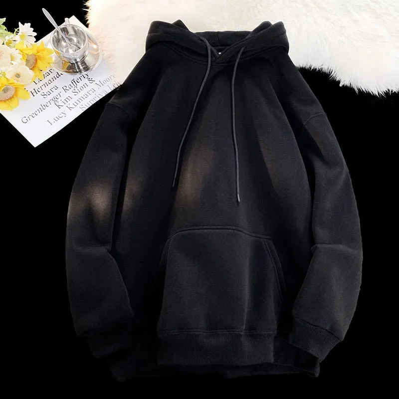 Foesce- 12 Color Autumn Hoodies Men Fashion Casual Hooded Sweatshirt Men Streetwear Hip Hop Loose Pullover Hoodie Mens Hoody M-3XL