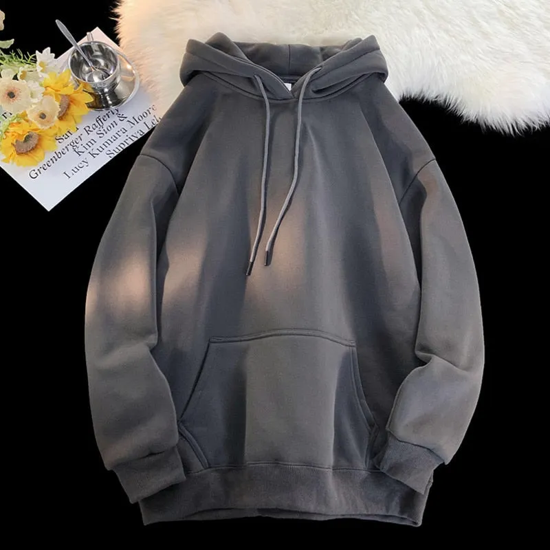 Foesce- 12 Color Autumn Hoodies Men Fashion Casual Hooded Sweatshirt Men Streetwear Hip Hop Loose Pullover Hoodie Mens Hoody M-3XL