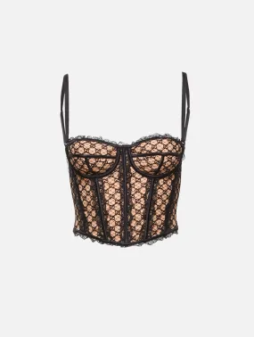 GG Net Bustier Top