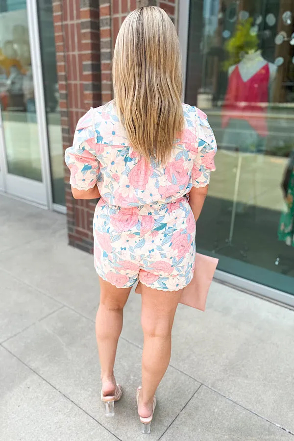 Good Vibes Floral Romper