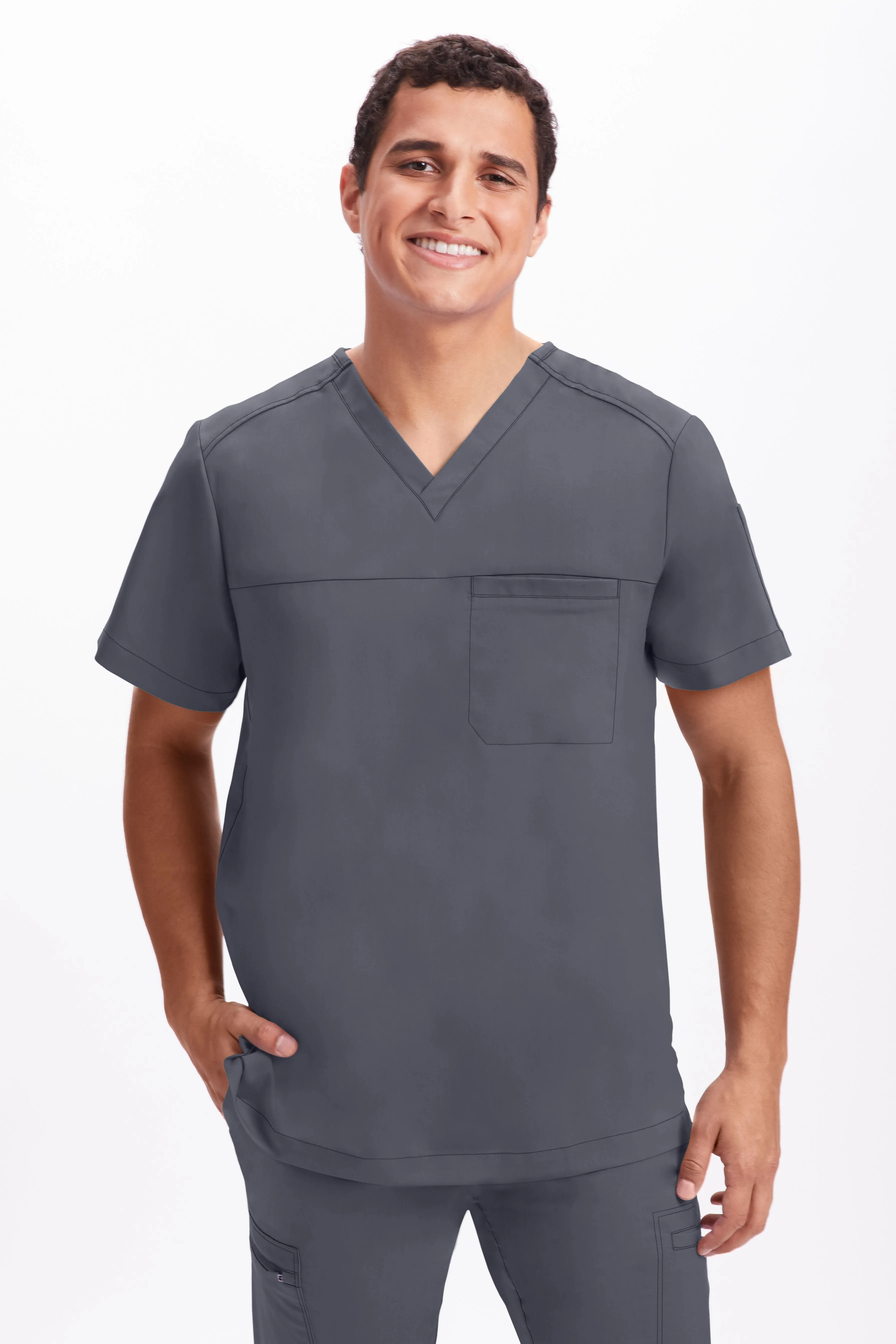 Healing Hands Purple Label 2330 Men's V-Neck Scrub Top