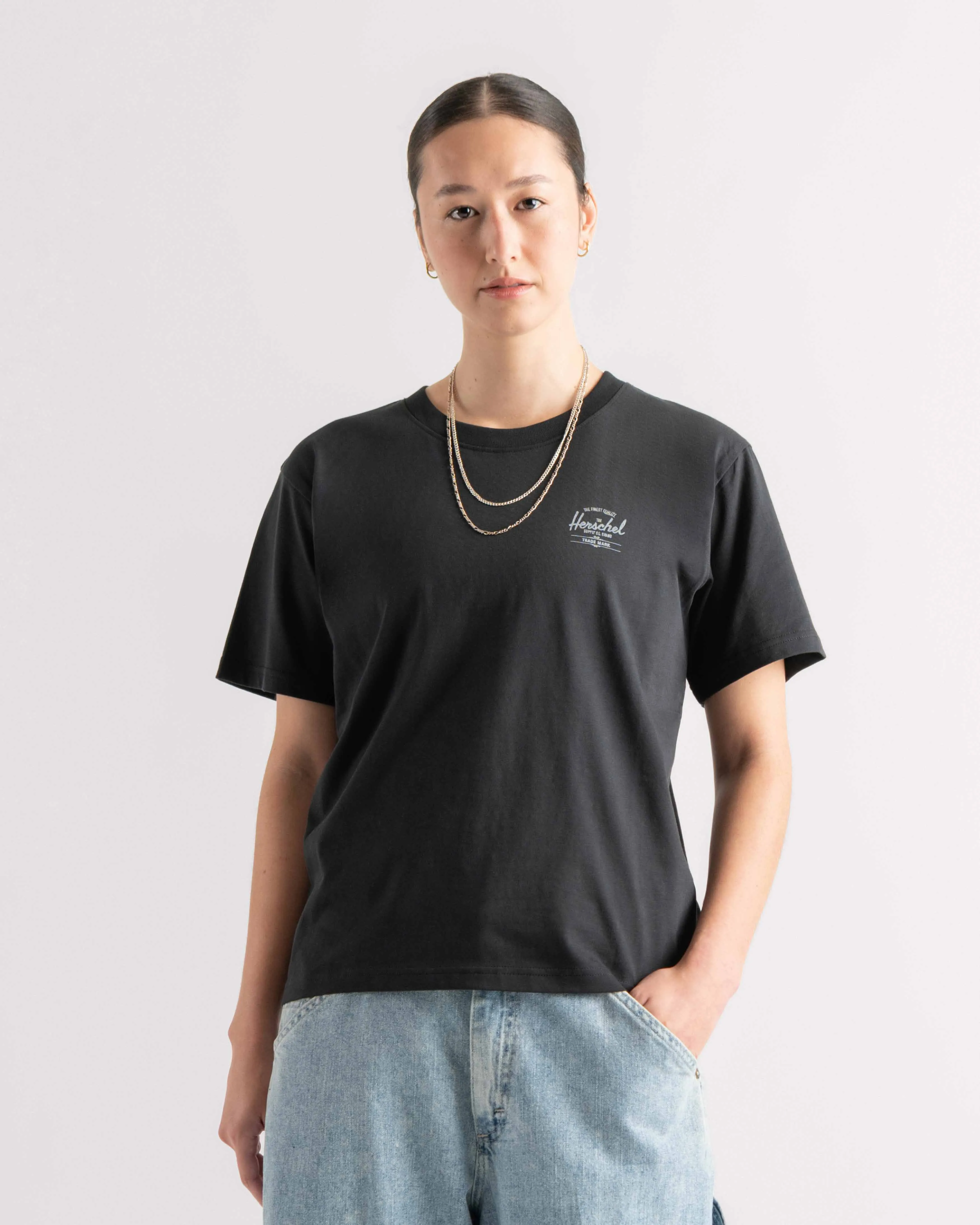 Herschel Mulher Basic Tee Black/White