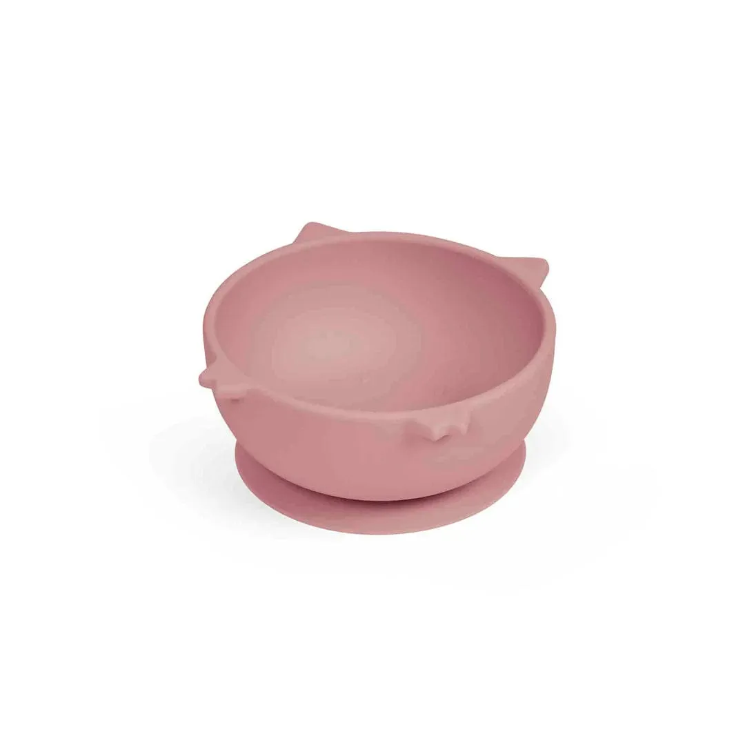 Ickle Bubba 6 Piece Silicone Feeding Set - Pig (Pink)