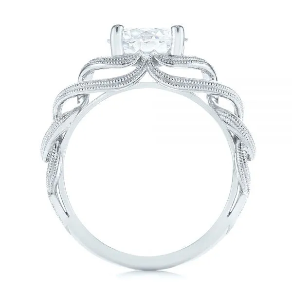 Intertwined Solitaire Diamond Engagement Ring [Setting Only] - EC060