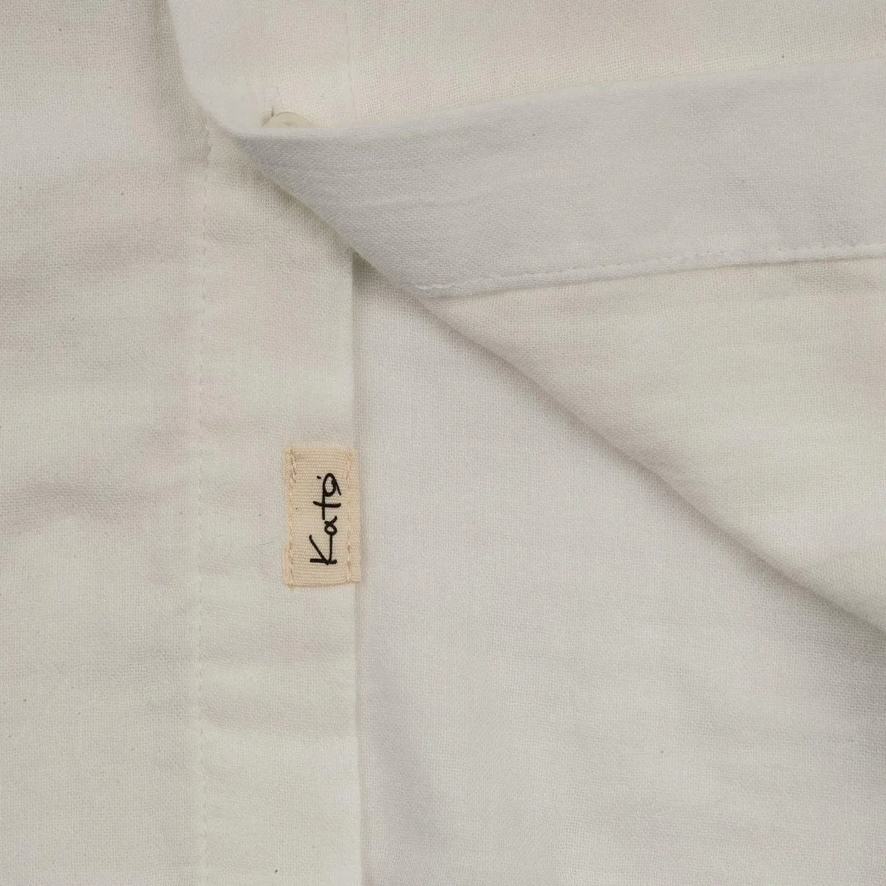 KATO The Ripper - Vintage Double Gauze Slim French Seam L/S Shirt - White