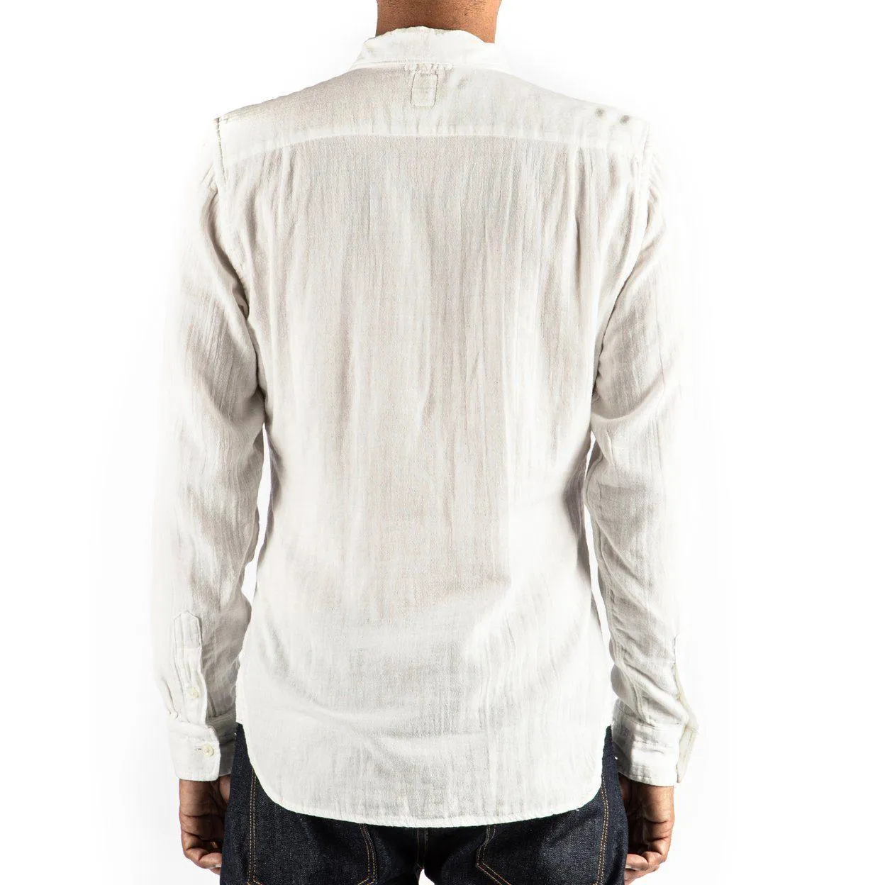 KATO The Ripper - Vintage Double Gauze Slim French Seam L/S Shirt - White