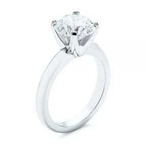 Knife Edge Solitaire Diamond Engagement Ring [Setting Only] - EC029