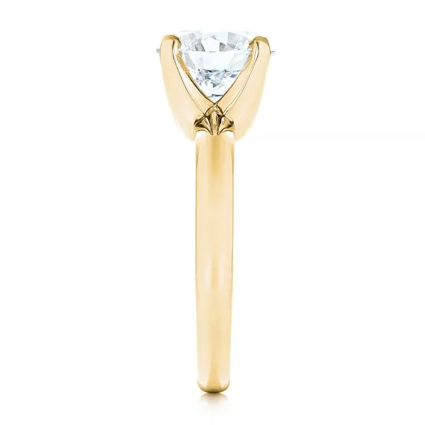 Knife Edge Solitaire Diamond Engagement Ring [Setting Only] - EC029