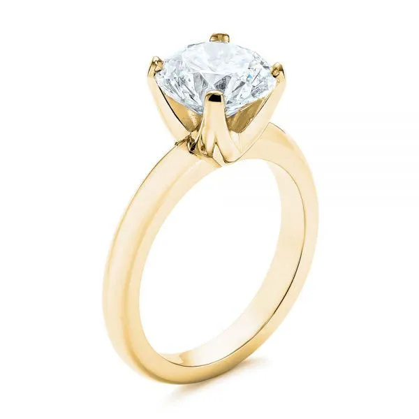 Knife Edge Solitaire Diamond Engagement Ring [Setting Only] - EC029