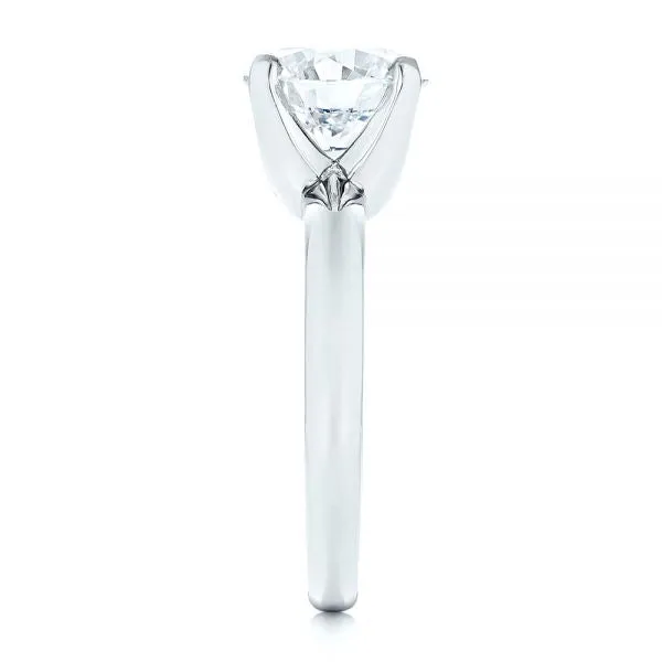 Knife Edge Solitaire Diamond Engagement Ring [Setting Only] - EC029