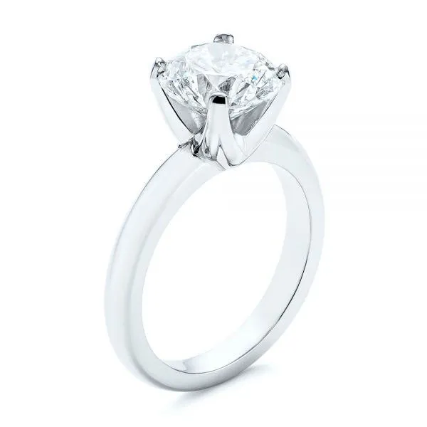 Knife Edge Solitaire Diamond Engagement Ring [Setting Only] - EC029