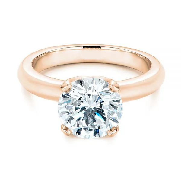 Knife Edge Solitaire Diamond Engagement Ring [Setting Only] - EC029