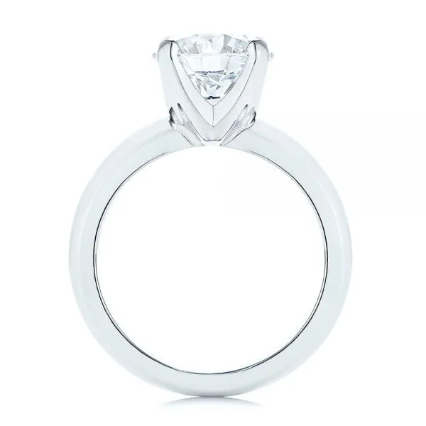 Knife Edge Solitaire Diamond Engagement Ring [Setting Only] - EC029