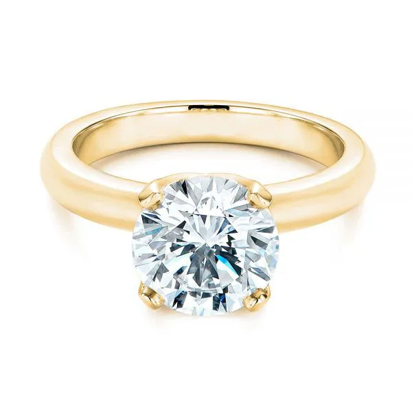 Knife Edge Solitaire Diamond Engagement Ring [Setting Only] - EC029