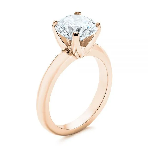 Knife Edge Solitaire Diamond Engagement Ring [Setting Only] - EC029